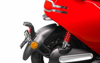 EK3 Red Rear Number Plate